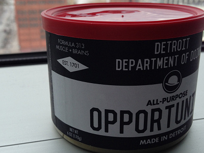 Can of Opportunity can detroit ideas opportunity opportunity detroit think thinkers thinking thinkville