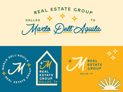 MD Real Estate Group Marks branding dallas dallas texas design illustrator logo real estate realtor texas vector