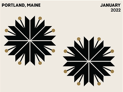 Snowflakes 2022 branding design icon illustration illustrator january logo maine portland snow snowflake vector winter