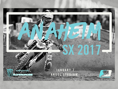 Supercross Event Poster - Anaheim 1 ama anaheim braaap california fox racing ken roczen monster energy motocross mx poster supercross sx