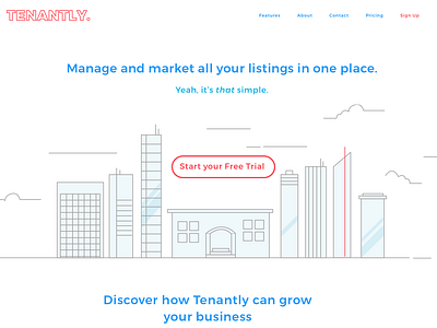 Tenantly Landing Page