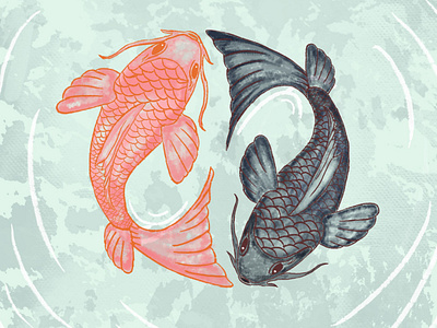 Peaceful Fish art calming colorful design digital illustration fish illustration mindfulness peaceful relaxing