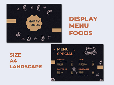 Restaurant Menu design editorial foods graphic layout menu restaurant typography