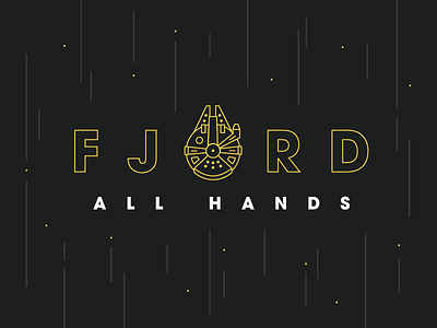 Fjord All Hands fjord line millennium falcon minimal movie space star wars