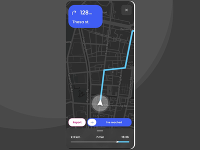 Driver mobile app adobe xd app delivery app driver driver app map map ui mapbox minimal mobile app ux