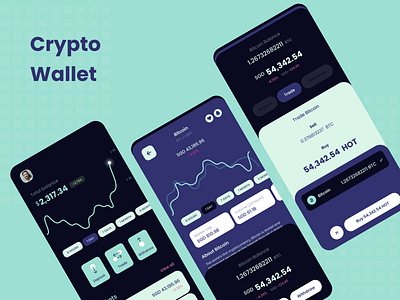 Crypto App - Dark theme by Raw UX on Dribbble