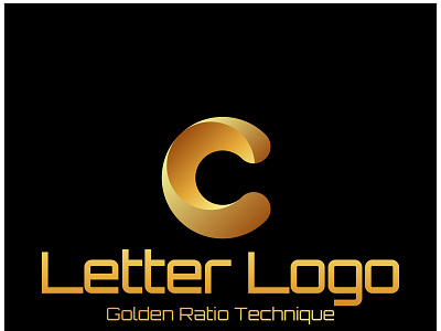 Typography word c with Golden Ratio Technique branding c grid logo c letter logo graphic design grid logo letter logo logo typography design