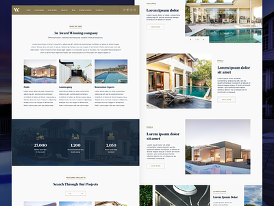 Pools and Landscaping Website Design