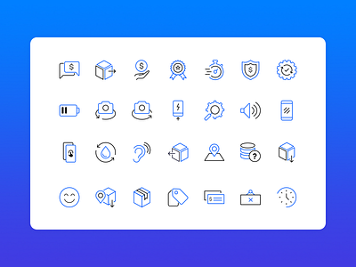 Repair Shop Icon Set