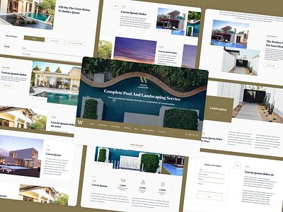 Pools and Landscaping Website Design