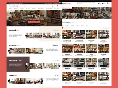 Furniture Savings - Shop By Brand & Collection Listing Pages ecommerce ecommerce design ecommerce store furniture furniture store furniture website ui ui ux ui design uidesign uiux ux ux ui ux design uxui web web design webdesign website website design