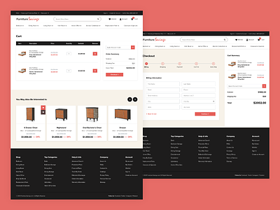 Furniture Savings - Cart & Checkout Pages cart cart page checkout checkout page ecommerce ecommerce design furniture furniture website ui ui ux ui design uidesign uiux ux uxui web web design webdesign website website design