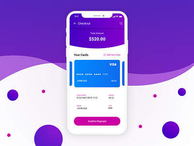 Daily UI #002 - Credit Card Checkout app screen appscreen checkout checkout form checkout screen credit card credit card checkout credit card form daily 100 challenge dailyui dailyui 002 flat ios minimal minimal design payment form payment screen ui