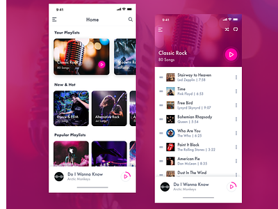 Daily UI #009 - Music Player daily 100 challenge dailyui dailyui009 music app music app ui music player music player app music player ui playlist ui playlists ui