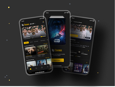 My Cinemas App app design graphic design typography ui ux