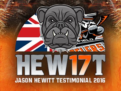 Jason Hewitt Testimonial hockey ice logo