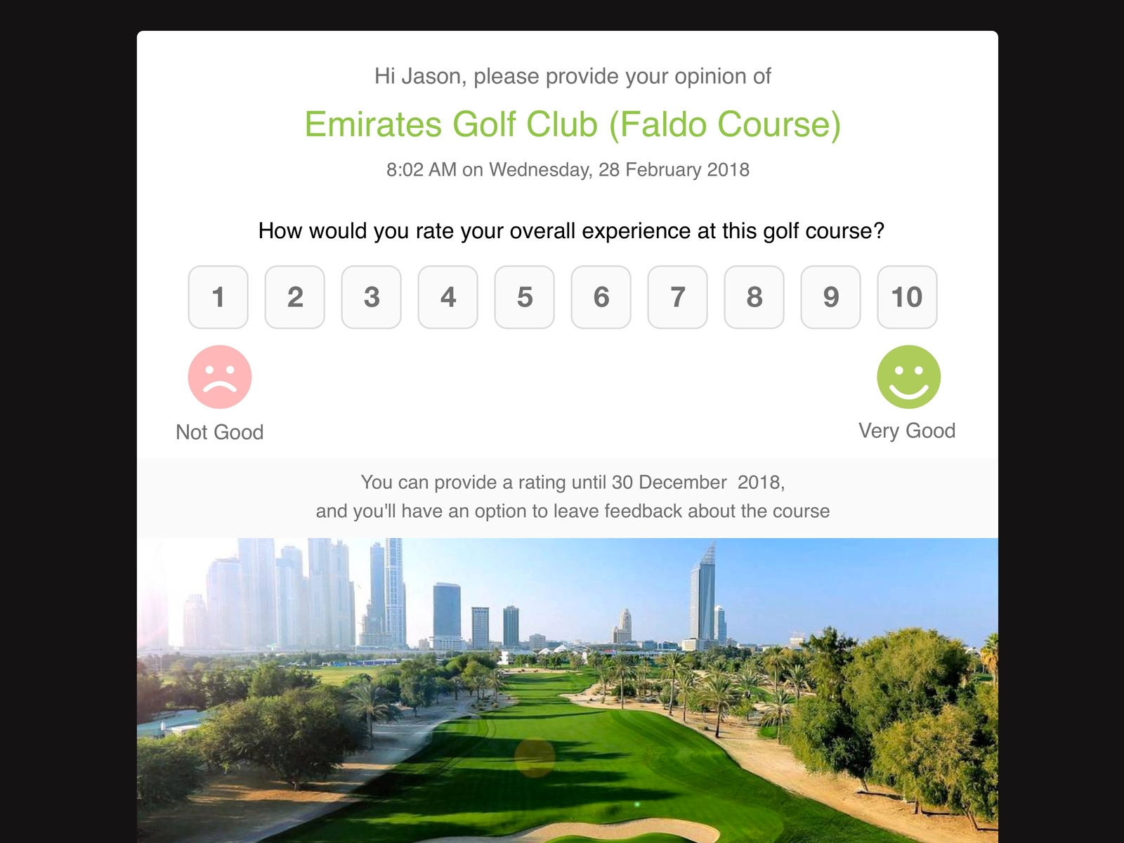 Golf Course Review Ratings by sarniel on Dribbble