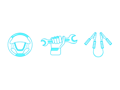 Icon Set 1/2 glove icon set icons jumper set tools vector wheel wrench