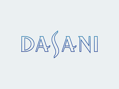 Premium Dasani Exploration dasani exploration logo stroke type typography water