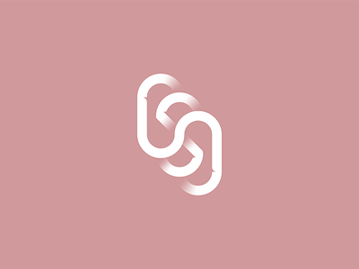 OSO design graphic icon letter logo minimal o s type vector white