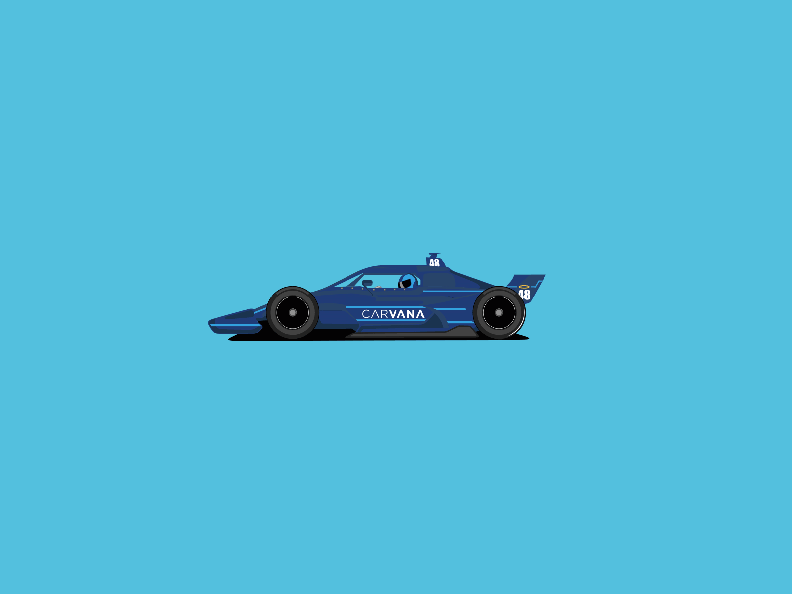 Carvana + Jimmie Johnson Social Gif - 1 animation burnout car gif graphic indycar nascar racecar