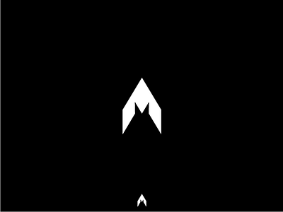 Geometric M + A daily design dlc geometric graphic logo minimal