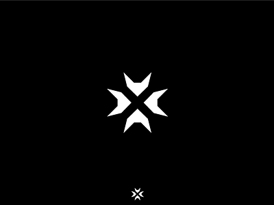 X black daily design dlc graphic icon letter logo white