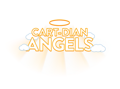 Cartdian Angels Text angel glow halo heaven text type
