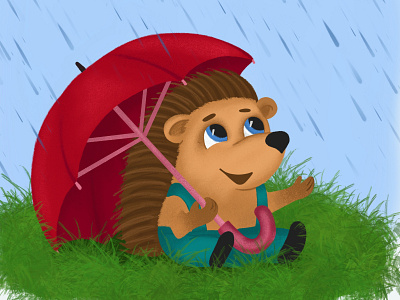Cute hedgehog character character design childrens book childrens illustration graphic art illustration