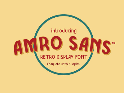 Amro Sans Typeface display font fonts sans serif typeface design