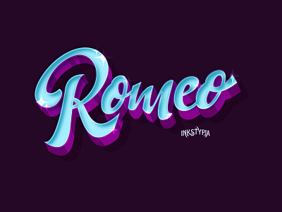 Romeo Lettering custom lettering digital lettering lettering lettering art