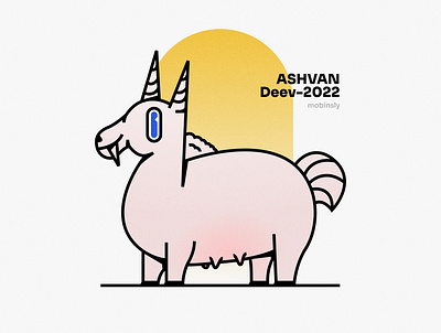 Ashvan Deev Illustration 2d 3d cartoon character creative cute design drawing graphic graphic design horse illustration illustrator logo minimal paint painting ui unicorn vector