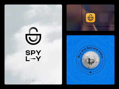 SPYLY Visual Identity ads app bitcoin black brand brand design branding crypto design eth graphic design logo minimal pay pay app tag visual visual identity