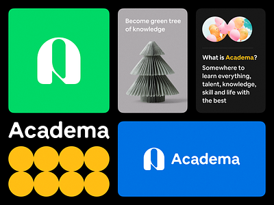 Academa Visual Design academy ads app icon black book branding design graphic design icon illustration indesign layout logo mag minimal page school visual visual identity white paper