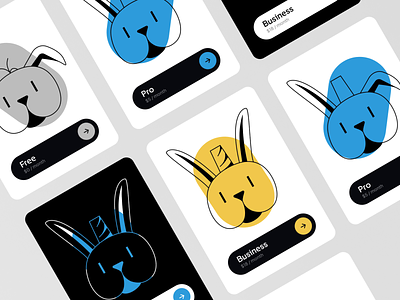 RatKing - Branding & UI brand branding card concept cute design graphic design illustration logo minimal motion graphics paint plans rabbit ui ui card ux visual visual identity web