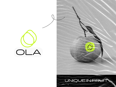OLA Brand Design ads avocado black brand identity branding design fruit graphic design illustration logo minimal visual identity