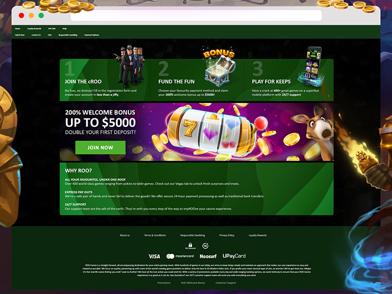 Casino landing pages free