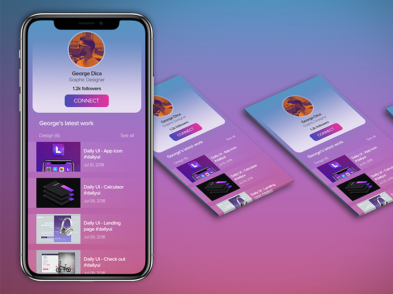 Daily UI - User profile #dailyui