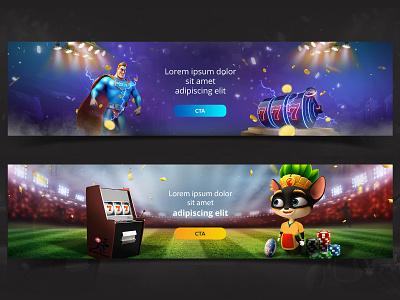 Hero Banners for Sports Casino