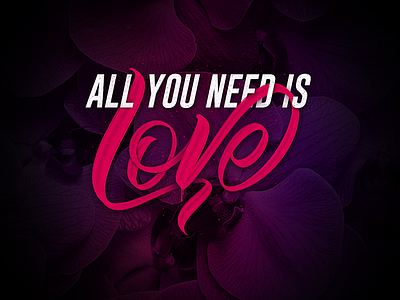 All you need is love brushlettering hand draw ipadlettering lettering letters procreate script type typedesign typography