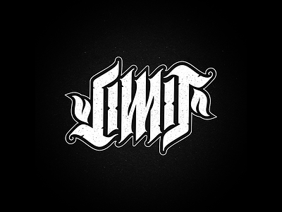 LIMIT ambigram design hand draw lettering letters procreate script type typedesign typography