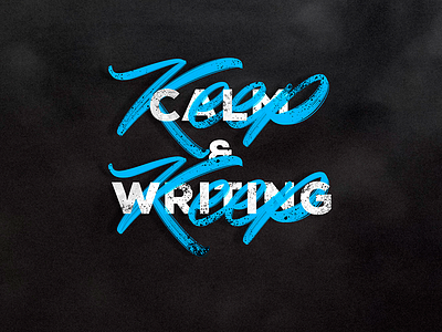 Keep calm & Keep writing brushlettering hand draw ipadlettering lettering letters logotype procreate script type typedesign typography