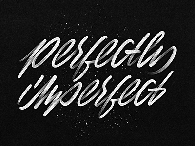 Perfectly imperfect brushlettering design hand draw illustration ipadlettering lettering letters procreate script type typedesign typography