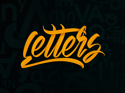 Letters brushlettering hand draw ipadlettering lettering letters procreate script type typedesign typography