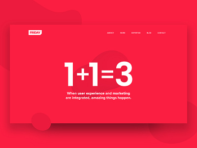 Friday website design ux web