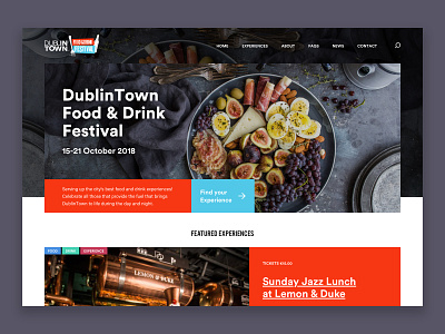 Food & Drink Festival design ui ux web