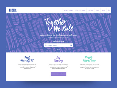 Unislim Homepage design ui ux web