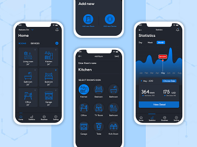 HomeKonnect – An Integrated Smart Home App Solution android app development mobile app smart home app smart home app design smart home concept smart home development smart home solutions smarthome