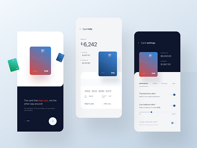 Banking Mobile App Concept app application balance bank banking clean credit card dashboard design finance finance app fintech ios mobile mobile banking money payment ui ux