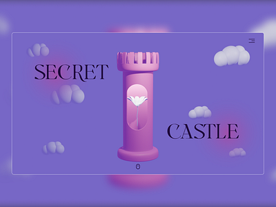 Secret castle 3D Concept 3d 3d art 3d illustration c4d cinema4d clean design graphic illustraion render ui ux